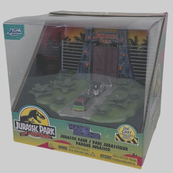 2023 Jada Jurassic Park Diorama Set 30th Anniversary Nano Scene Diecast #34244 - Picture 7 of 7